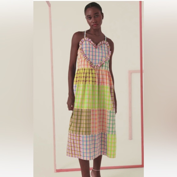 CeliaB Multicolor Checkered Midi Dress - Picture 1 of 4